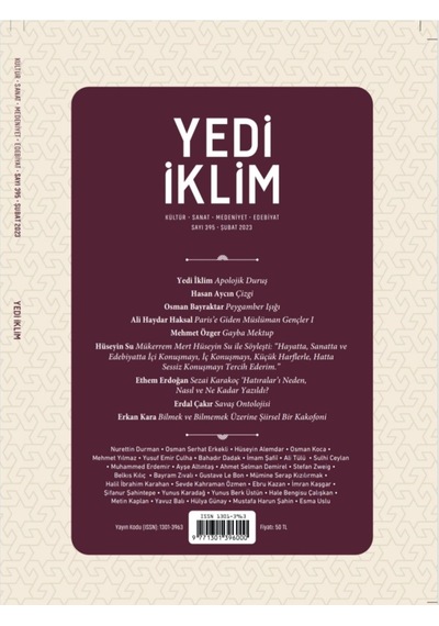 Yedi İklim 395.Sayı Şubat 2023