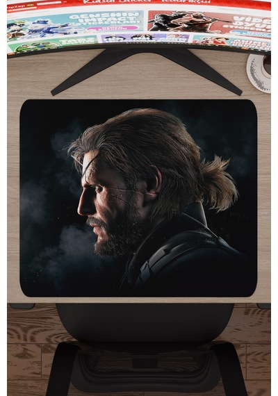 Metal Gear Solid Kaymaz Dikişli Kauçuk Oyuncu Mousepad V2 - 48x40 Xl Gaming Mouse Pad Fare Altlığı