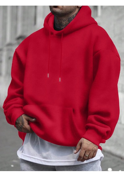 Uyguntarz Unisex Brooklyn Bridge Baskılı Oversize Sweatshirt Kırmızı