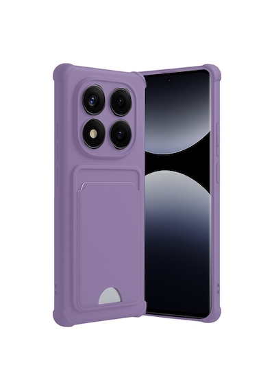 Note 14 Pro Plus Kelvin Kartvizitli Silikon - Lila