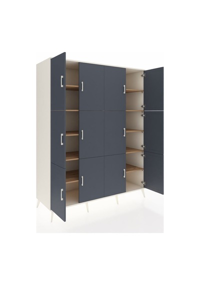 Kronos Gardrop 10 Raflı 12 Kapaklı 176x59x221 Aytaşı-antrasit/çam Antrasit/çam Kronos Gardrop 10 Raflı 12 Kapaklı 176x59x221 Aytaşı-antrasit/çam Antrasit/çam