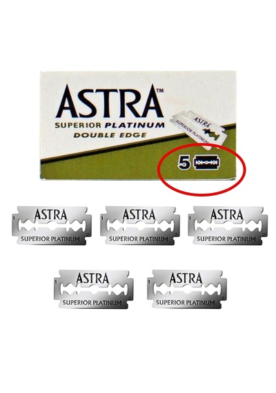 Astra Superior Platinum Yedek Tıraş Bıçağı 6 Adet 5'li Kutu Yaprak Jilet