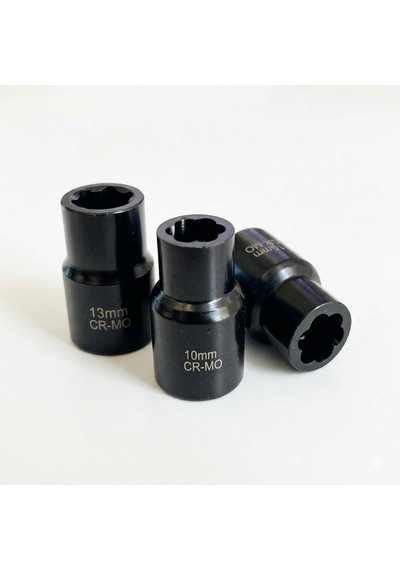 H Rico 1/2 Şifreli Yalama Sökme Lokması 10-13-15mm