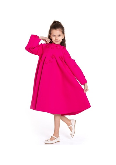 Xo Kids Kız Çocuk Elbise 4-8 Yaş 9192 Pembe