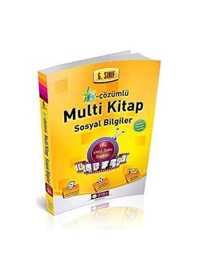 6. Sınıf E-çözümlü Multi Kitap Sosyal Bilgiler Okula Yardımcı Sınavlara Hazırlık
