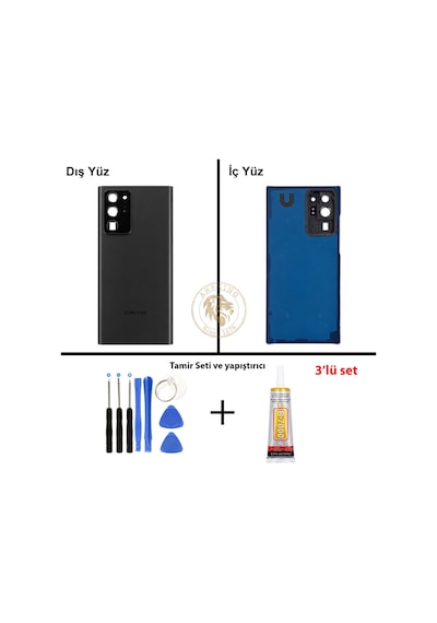 Samsung Galaxy Note 20 Ultra Siyah Renk Lensli Arka Kapak + Tamir Seti + B7000 Yapıştırıcı Arka Cam Batarya Kapağı Pil Kapağı Lazer Kesim Back Cover Galaxy Note 20 Ultra Uyumlu 16867708 Samsung Galaxy Note 20 Ultra Siyah Renk Lensli Arka Kapak + Tamir Seti + B7000 Yapıştırıcı Arka Cam Batarya Kapağı Pil Kapağı Lazer Kesim Back Cover Galaxy Note 20 Ultra Uyumlu 16867708
