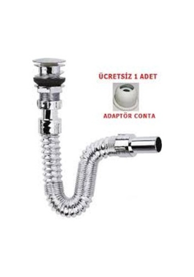 Koku Önleyici Bas-Stoplu Körüklü Lavabo Ve Eviye Sifon N11.586