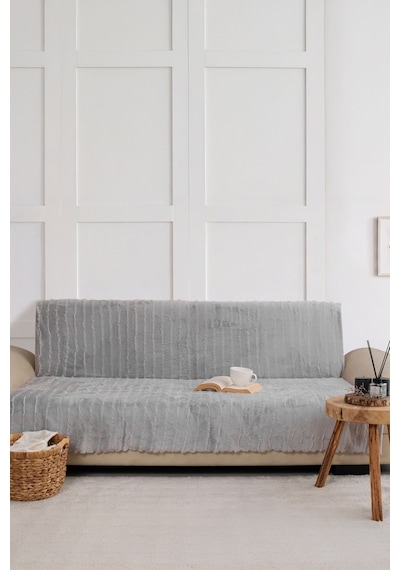 Elart Stil 170x215 Cm Koltuk Örtüsü Gri