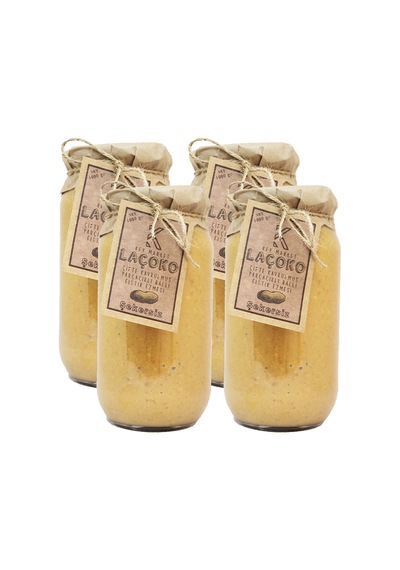 Laçoko Çifte Kavrulmuş Parçacıklı Fıstık Ezmesi 4 x 1 KG