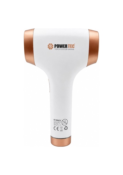 Powertec TR-9999 Ipl Lazer Epilasyon 999.999 Atım Otomatik/Manuel 9 Modlu Buz Başlıklı & Taşıma Çantası Beyaz