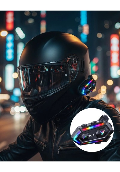Ipx6 Su Geçirmez Intercom 1000m Bağlantı 1000mah Batarya Rgb Işıklı 61011562