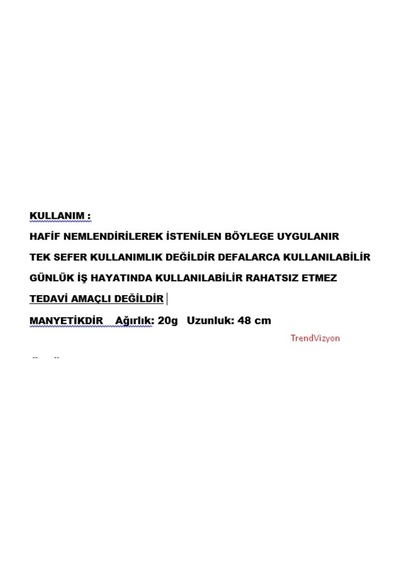 Turmalin Boyunluk Manyetik Isıtmalı Boyun Isı Bandı