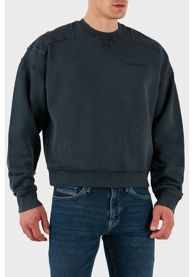 Dsquared2 Erkek Sweat S74gu0752 S25539 814 Antrasit Antrasit