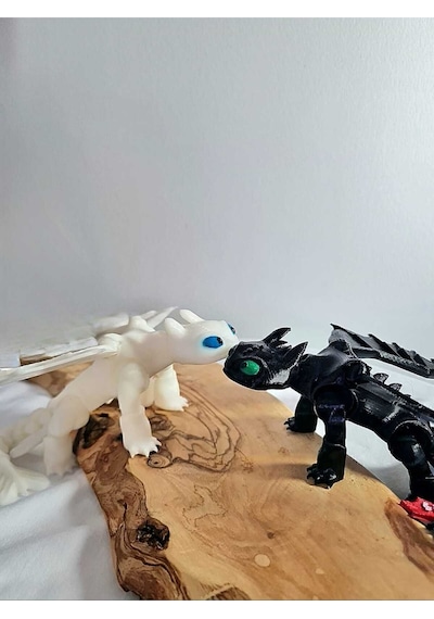 Pernator Ejderhanı Nasıl Eğitirsin Gecenin Ve Işığın Öfkesi 14cm Çiftli Paket Fanart