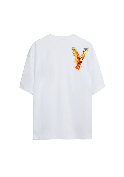 Ogc Anka Kuşu Oversize Unisex T-shirt Beyaz