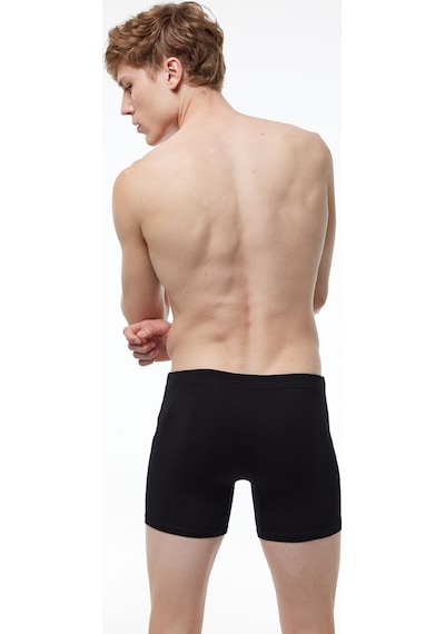 Malabadi Erkek Siyah 4 Lü Premium Collection Modal Uzun Boxer 4m250 Siyah