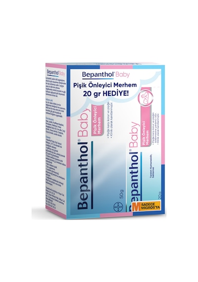 Bepanthol Pişik Önleyici Krem 50 G + 20 G Hediyeli 4 Adet