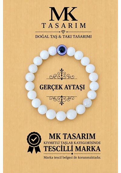 Gerçek Aytaşı Bileklik Mk.7000.859- Rahatlık-dinginlik-enerji- Stres Bilekliği- Renkleri Boya Değild Çok Renkli