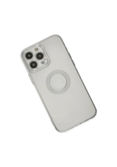 Apple İphone Uyumlu 13 Pro Max Kılıf Santa Lens Silikon - Şeffaf Çok Renkli