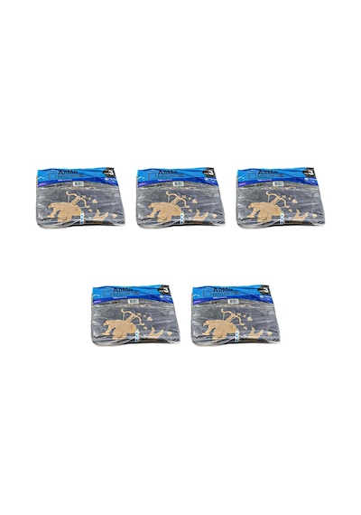 Arma Baskılı Mini Blok Poşet Torba No: 3 Siyah 5 x 100'lü 30 x 50 CM
