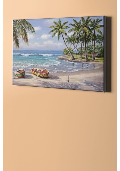 Webstyle Sayılarla Boyama Seti Kasnaklı Issız Kumsal 40 X 50 Cm