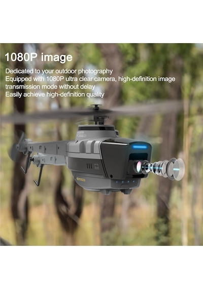 2 Bataryalı Rc Keşif Helikopteri Craftlz Mini Recon Drone Helikopter Gerçekçi Tasarım & Led Işıklar