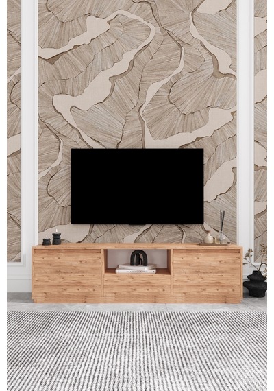 Vanguard 3 Kapaklı Tv Ünitesi 160 Cm - Atlantik Çam Atlantik Çam
