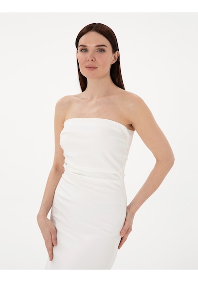 Pierre Cardin Kadın Beyaz Elbise Dokuma 50301017-vr013 Beyaz