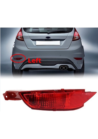 Ford Fiesta Vı 2008 Ve Sonrası Arka Tampon Reflektör Sis Sol Oem 8a6115k273ab