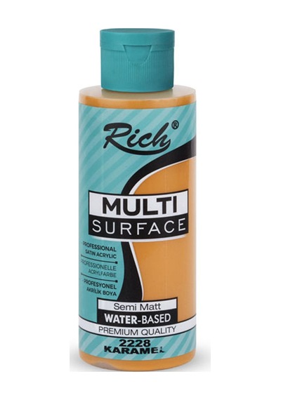 Rich Akrilik Boya Multi Surface 120 Cc Karamel 2228 Çok Renkli