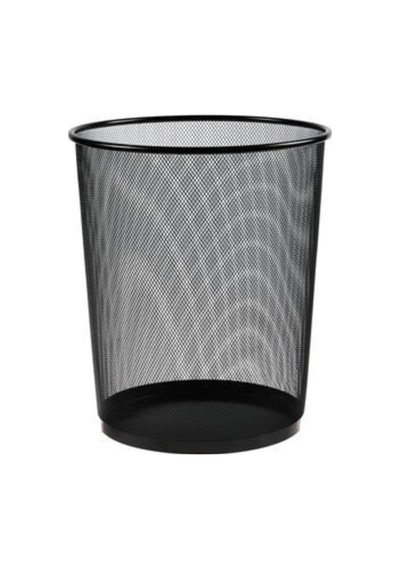 Siyah Metal Delikli Çöp Kovası 11 Litre Çok Renkli