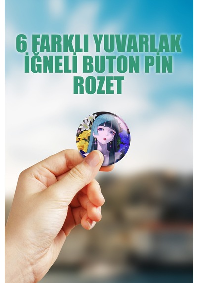 Kusuriya No Hitorigoto The Apothecary Diaries Çanta Süsü Rozet İğneli Buton Rozet Seti 6 Adet Çok Renkli
