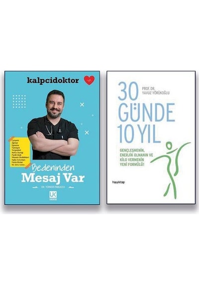 30 Günde 10 Yıl & Bedeninden Mesaj Var 2 Kitap Set & Gençle...