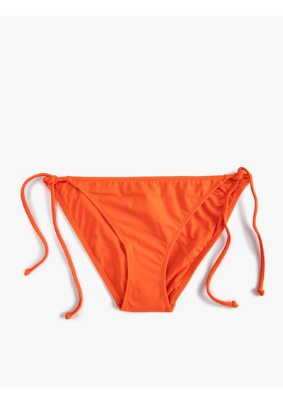 Koton İpli Basic Bikini Altı Yanları Bağlama Detaylı Turuncu 3sak00126bm