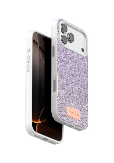 Onegif Apple İphone Uyumlu 17 Pro Max Bright Simli Kapak - Lila Çok Renkli