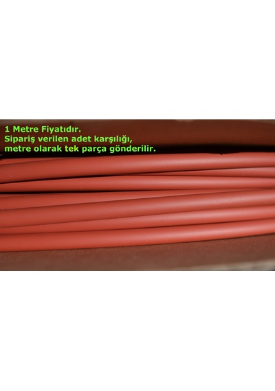 1 Metre 4,8mm Kırmızı Isı İle Daralan Makaron Kablo Izolasyon