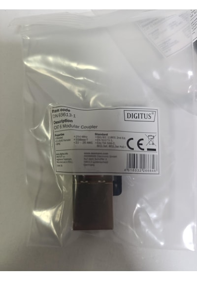 Digitus Cat6 Modüler Adaptör - Dişi-dişi Rj45 Konnektör 10' Lu Paket