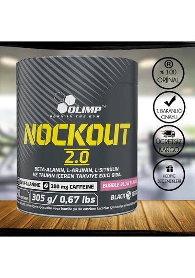 Olimp Nockout 2.0 305 Gr ( Pre-Workout ) + Hediye