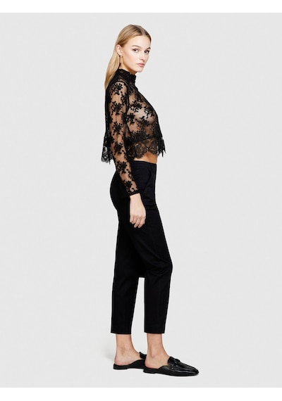 Sisley Streç Pamuklu Kemer Delikli Normal Bel Chino Pantolon Kadın Siyah Pantolon - 324p4byw55ah6 Sisley Streç Pamuklu Kemer Delikli Normal Bel Chino Pantolon Kadın Siyah Pantolon - 324p4byw55ah6