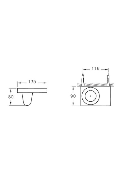 VitrA İstanbul Diş Fırçalığı Duvardan Krom  A48017 Krom