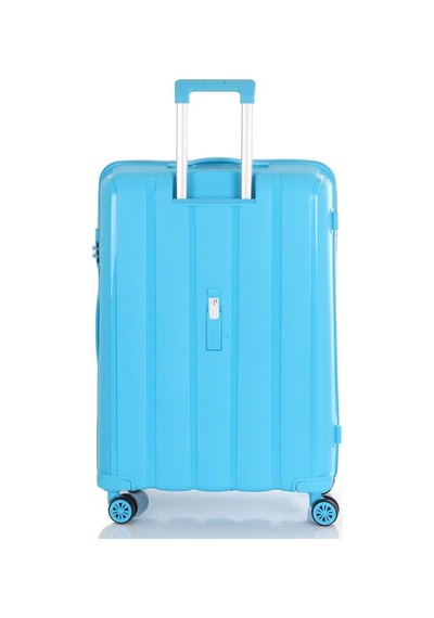 Mçs 3lü Set Kırılmaz Silikon Seyahat Valizi Bavulu V305 Açık Mavi