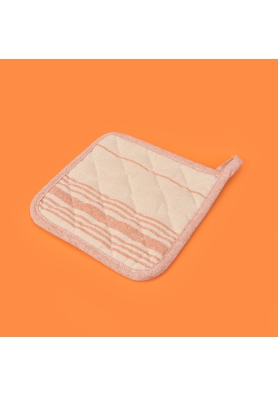 Tarçın Tutaç - Ekru / Kiremit - 20x20 Cm Çok Renkli