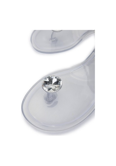 Menghi Kadın Pvc Şeffaf Parmak Arası Sandalet 774 828e Bn Sndlt Y25 Glass Şeffaf