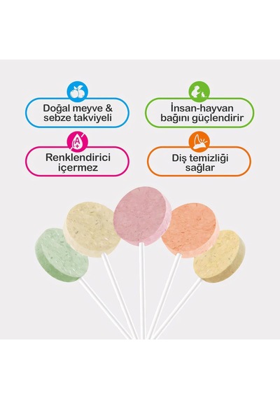 Ayrex Ranova Kediler İçin Karışık Lezzetli Lolipop 15x1.4g
