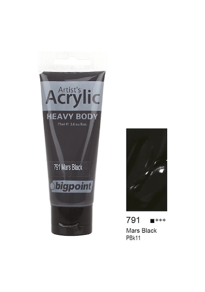 Bigpoint Akrilik Boya 75 ml Mars Black 791