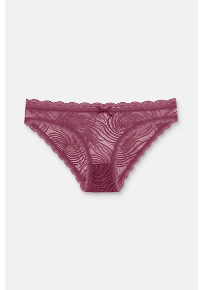 Suwen 3'lü Dantelli Normal Bel Slip Külot None