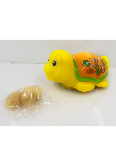Oyuncak Yumurtlayan Kaplumbağa Sesli ve Işıklı 17 Cm Oyuncak