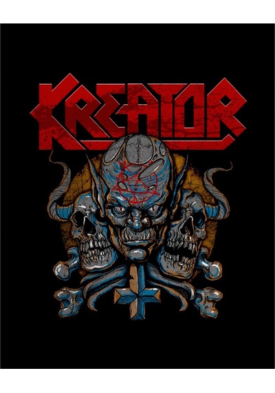 Zepplin Giyim Kreator Devils Büyük Sırt Patch Yama