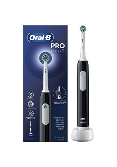 Oral-b Pro 1 Siyah Şarjlı Fırça 2'li Avantaj Paketi Mıchu