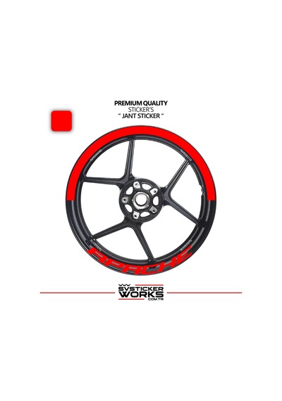 Tvs Apache Jant Şeridi Yarım Jant Kaplama & Apache Yazı Sticker Seti 78158835
